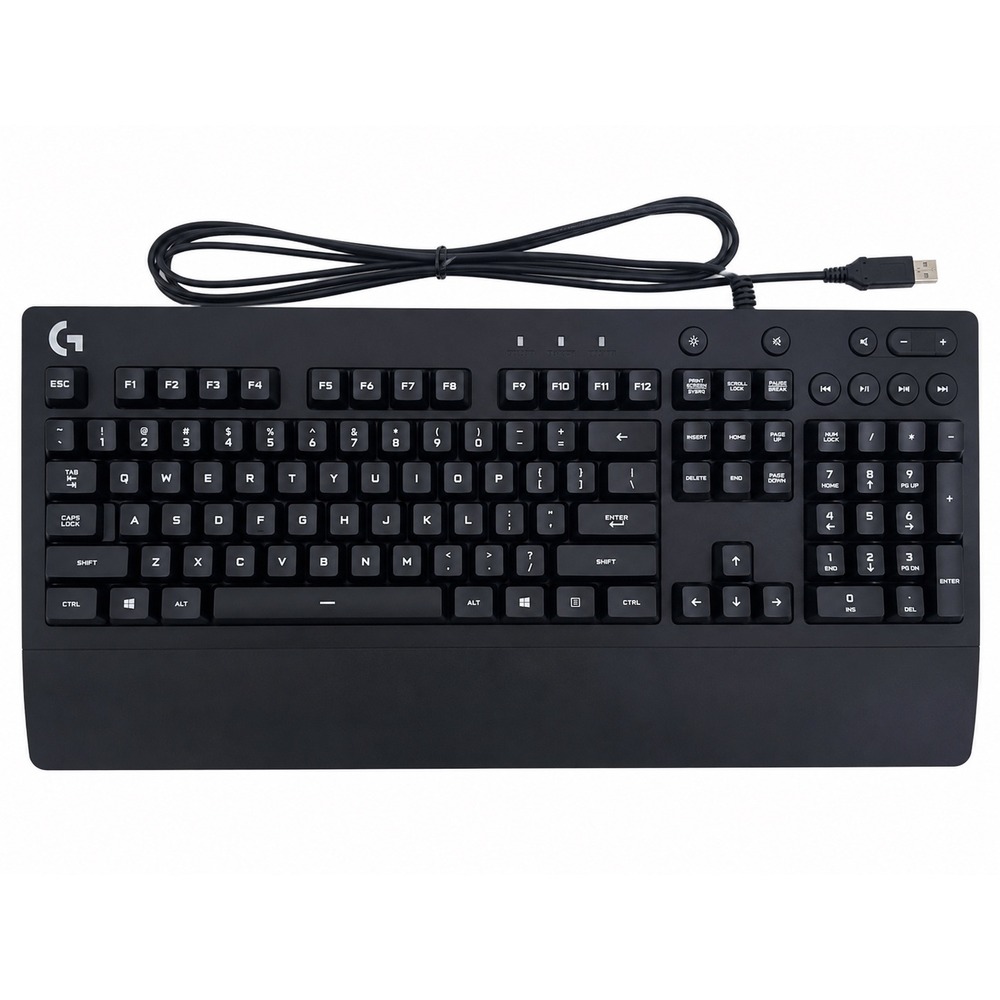 Logitech G213 Prodigy RGB Gaming Keyboard Black Wired USB Spill-Resistant